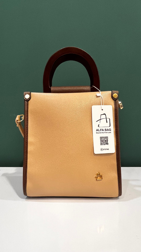 کیف دوشی دسته چوبی